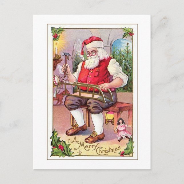 Cartes Pour Fêtes Annuelles Noël vintage (Devant)