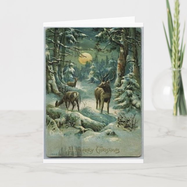 Cartes Pour Fêtes Annuelles Noël vintage (Devant)