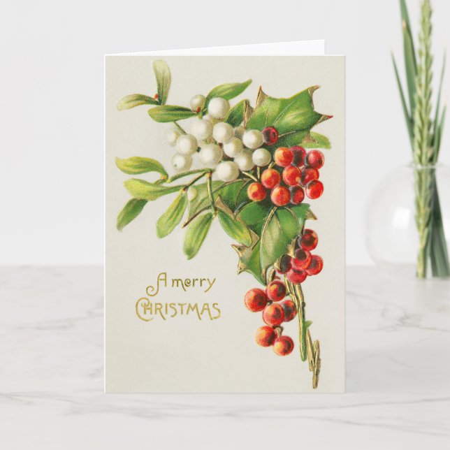 Cartes Pour Fêtes Annuelles Noël vintage (Devant)