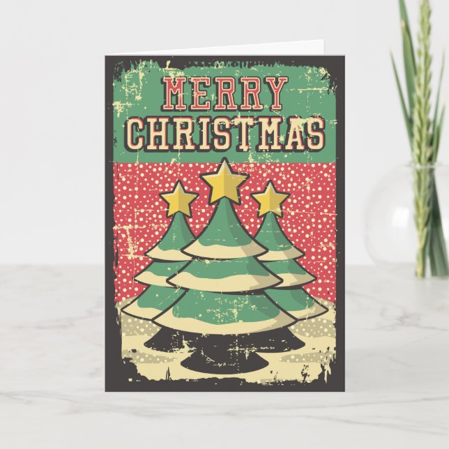 Cartes Pour Fêtes Annuelles Noël vintage (Devant)