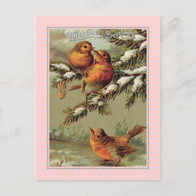 Cartes Pour Fêtes Annuelles Noël vintage (Devant)