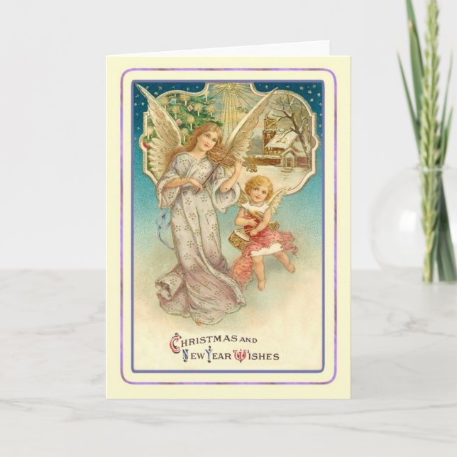 Cartes Pour Fêtes Annuelles Noël vintage (Devant)