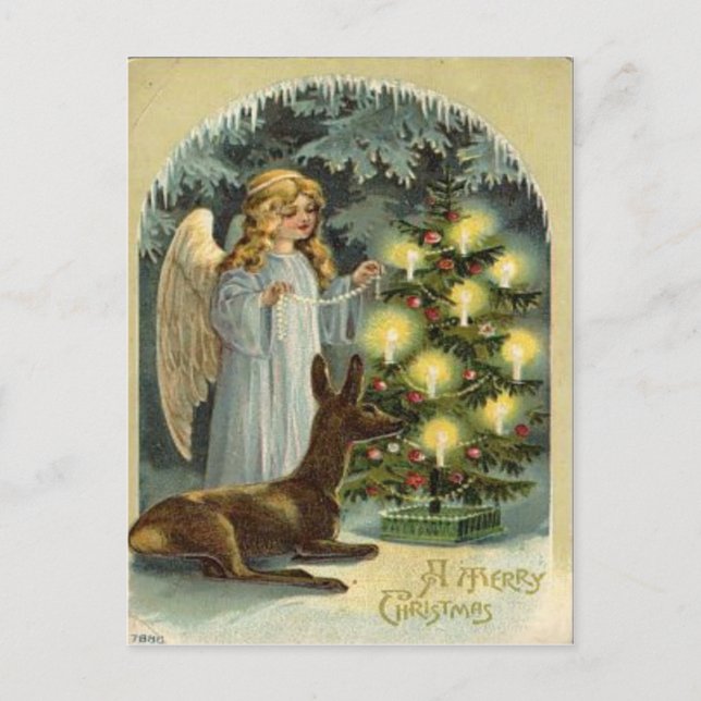 Cartes Pour Fêtes Annuelles Noël vintage (Devant)