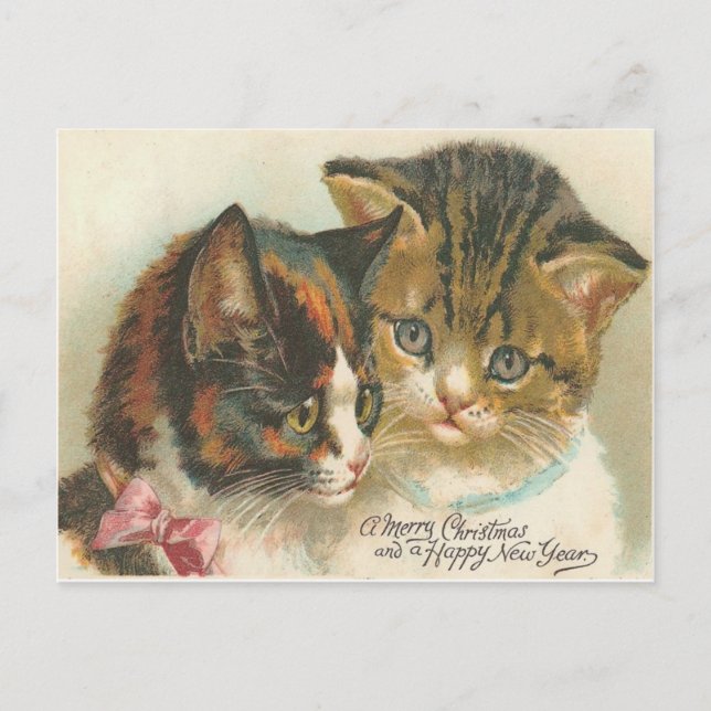 Cartes Pour Fêtes Annuelles Noël vintage (Devant)