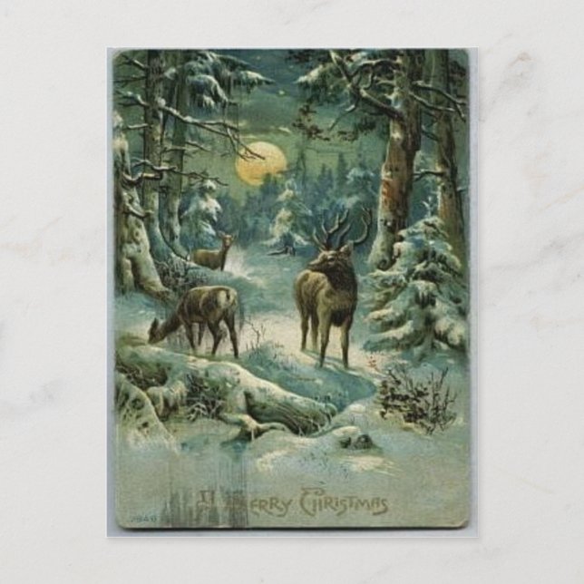 Cartes Pour Fêtes Annuelles Noël vintage (Devant)