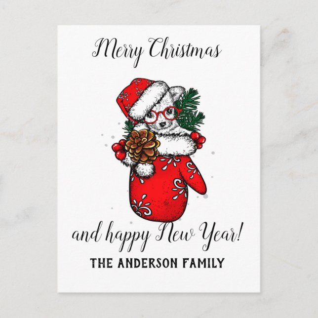 Cartes Pour Fêtes Annuelles Noël vintage (Devant)