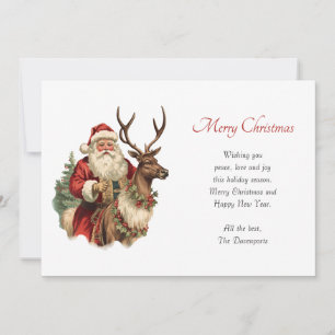 Cartes Pour Fêtes Annuelles Noël vintage du Père Noël