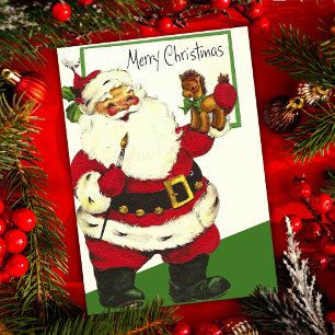 Cartes Pour Fêtes Annuelles Noël Vintage rétro Fêtes de Noël