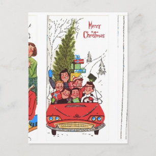 Cartes Pour Fêtes Annuelles Noël vintage rockabilly