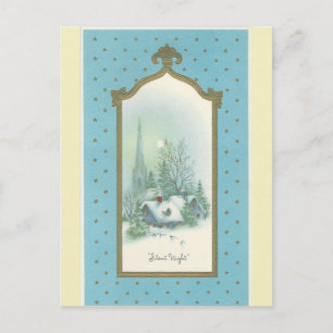 Cartes Pour Fêtes Annuelles Noël Vintage Soirée silencieuse