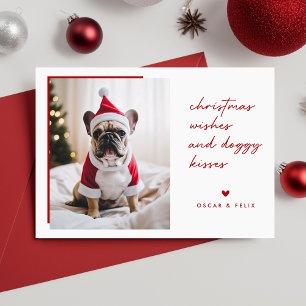 Cartes Pour Fêtes Annuelles Noël Voeux Famille Chien Chien Chien Chien Chien C