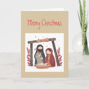 Cartes Pour Fêtes Annuelles Noël Voeux Nativité Paix Amour Joie 
