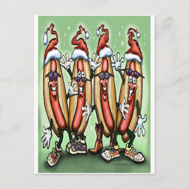 Cartes Pour Fêtes Annuelles Noël Weiner (Devant)