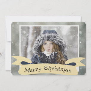 Cartes Pour Fêtes Annuelles Noël Wintery One Photo