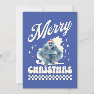Cartes Pour Fêtes Annuelles Noël Yéti drôle humour des Fêtes
