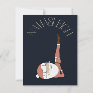 Cartes Pour Fêtes Annuelles Noël Yoga Père Noël Namaste Jour de l'An