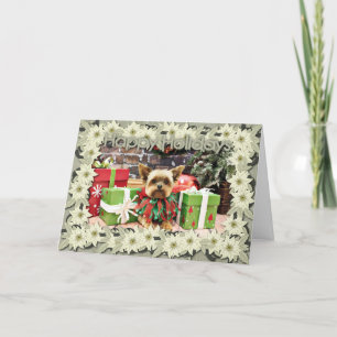 Cartes Pour Fêtes Annuelles Noël - Yorkie - Bentley