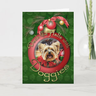 Cartes Pour Fêtes Annuelles Noël - Yorkshire Terrier - Bella