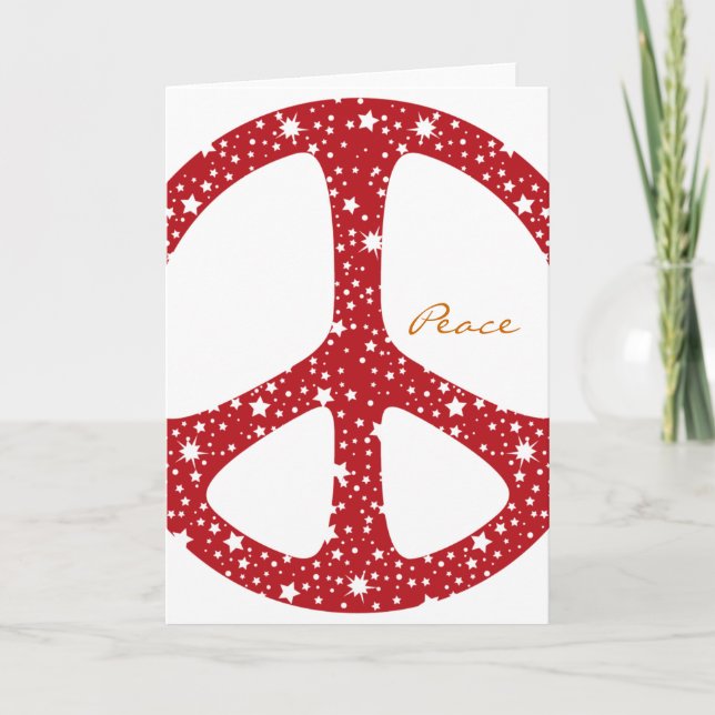 Cartes Pour Fêtes Annuelles NoëlPaix, paix (Devant)