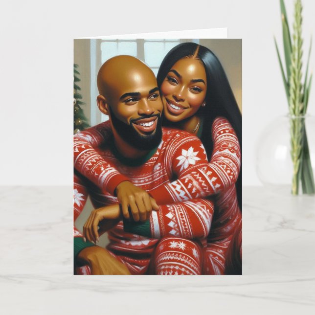 Cartes Pour Fêtes Annuelles Noëls de Noël et amour sucré (Devant)