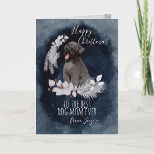 Cartes Pour Fêtes Annuelles Noir Russe Terrier Maman Noël