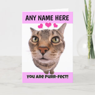 Cartes Pour Fêtes Annuelles Nom personnalisé Heureuse Sainte-Valentin Cute Kit