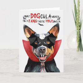 Cartes Pour Fêtes Annuelles Nombre de chiens Heeler du Queensland DOGcula Hall