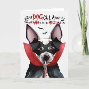 Cartes Pour Fêtes Annuelles Nombre de drôles sans cheveux DOGcula Halloween