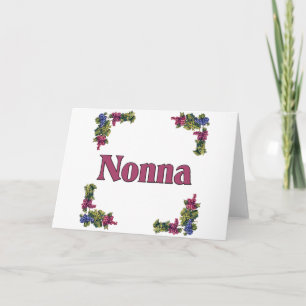 Cartes Pour Fêtes Annuelles Nonna (grand-mère italienne)