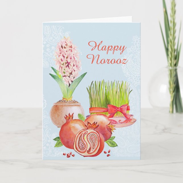 Cartes Pour Fêtes Annuelles Norooz heureux (Devant)