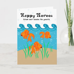 Cartes Pour Fêtes Annuelles Norooz heureux - nouvelle année persane - poisson
