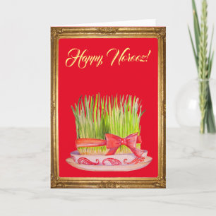 Cartes Pour Fêtes Annuelles Norooz heureux Sabzeh