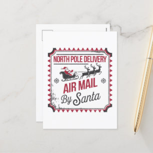 Cartes Pour Fêtes Annuelles North Pôle Delivery ajouter un message