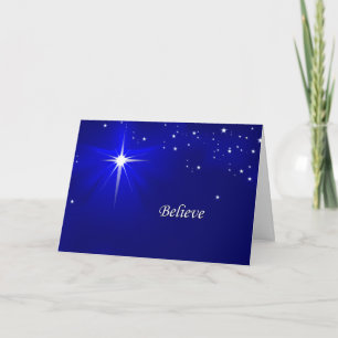 Cartes Pour Fêtes Annuelles North Star Croyez Christian Christmas Greeting