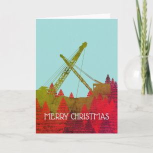 Cartes Pour Fêtes Annuelles Northwest Crane opérateur OPERATING ENGINEER ART