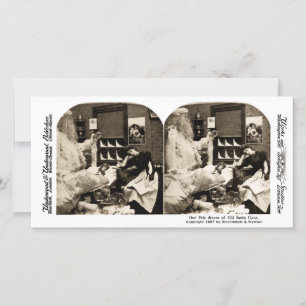 Cartes Pour Fêtes Annuelles Nos animaux de compagnie rêve du vieux Père Noël S