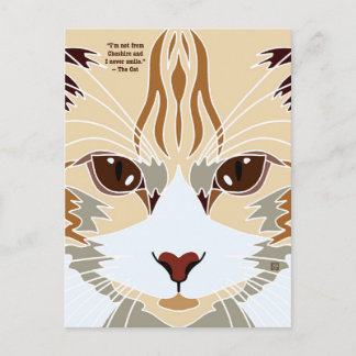 Cartes Pour Fêtes Annuelles Not a Cheshire Cat Postcards