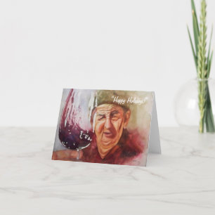 Cartes Pour Fêtes Annuelles Note Card - "Winemaker Papa"