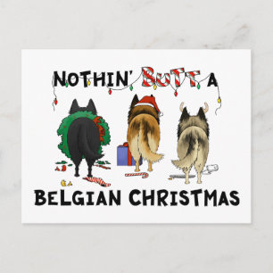 Cartes Pour Fêtes Annuelles Nothin' Butt A Belge Christmas