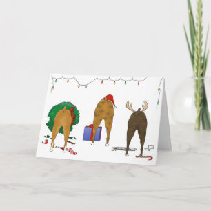 Cartes Pour Fêtes Annuelles Nothin' Butt A Boxe Christmas