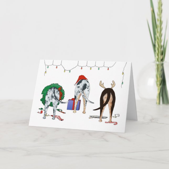 Cartes Pour Fêtes Annuelles Nothin' Butt A Catahoula Christmas (Devant)