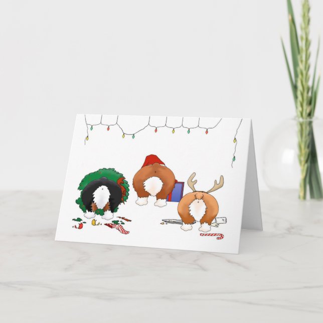 Cartes Pour Fêtes Annuelles Nothin' Butt A Corgi Christmas (Devant)