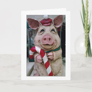Cartes Pour Fêtes Annuelles **NOTRE 1er NOËL ENSEMBLE** COCHON DE NOËL