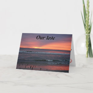 CARTES POUR FÊTES ANNUELLES **NOTRE AMOUR EST AUSSI EXTRAORDINAIRE QUE CE COUC