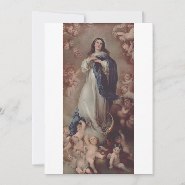 Cartes Pour Fêtes Annuelles Notre-Dame de l'Immaculée Conception (Devant)