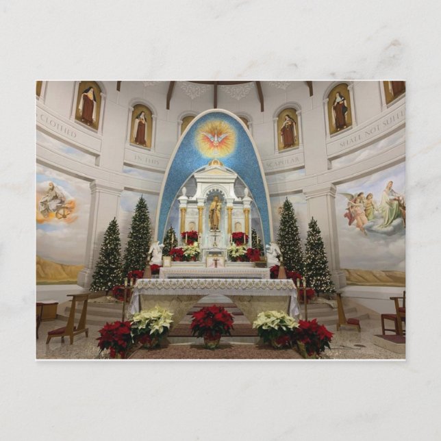 Cartes Pour Fêtes Annuelles Notre-Dame du Mont Carmel Catholique Kenosha, WI (Devant)