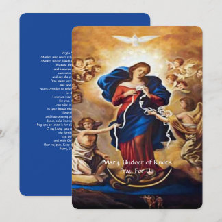 Cartes Pour Fêtes Annuelles Notre-Dame, qui a la prière des noeuds