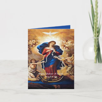 Cartes Pour Fêtes Annuelles Notre-Dame, qui a la prière des noeuds