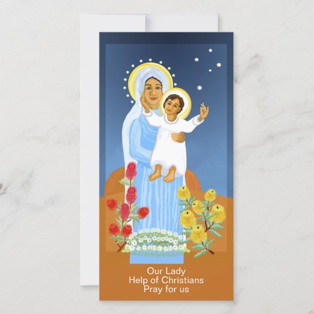 Cartes Pour Fêtes Annuelles Notre-Dame Secours des Chrétiens  (Devant)