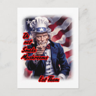Cartes Pour Fêtes Annuelles Notre Oncle Sam blanc rouge bleu donne des conseil